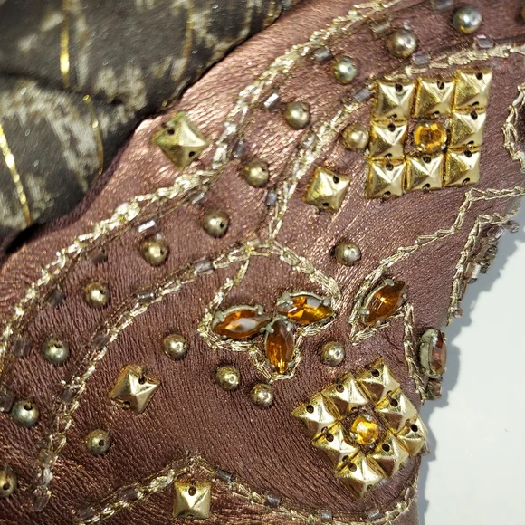 ColeHaan Embellished Wedge Sandals Size 10 - Picture 7 of 16